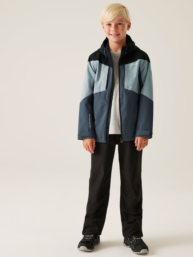 Regatta Grey Kids Highton VI Waterproof Jacket - Image 3 of 6