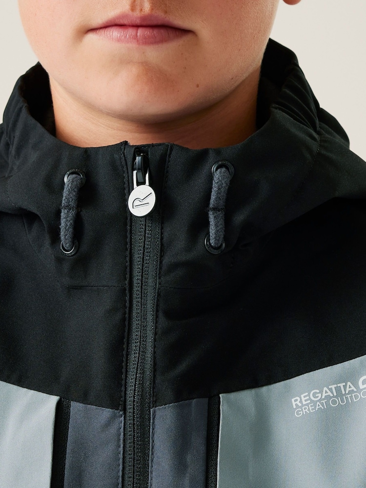 Regatta Grey Kids Highton VI Waterproof Jacket - Image 5 of 6