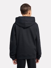 New Balance Black Small Kids French Terry 100% Cotton Logo Hoodie - Image 2 of 8