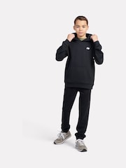 New Balance Black Small Kids French Terry 100% Cotton Logo Hoodie - Image 5 of 8
