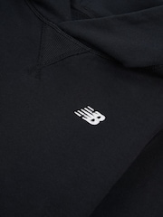 New Balance Black Small Kids French Terry 100% Cotton Logo Hoodie - Image 8 of 8