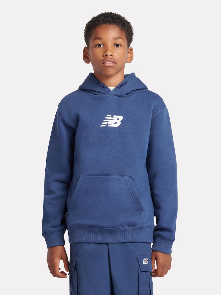 New Balance Blue Boys Sneaker Poster Hoodie - Image 1 of 10 New Balance Blue Boys Sneaker Poster Hoodie - Image 1 of 10