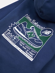 New Balance Blue Boys Sneaker Poster Hoodie - Image 10 of 10