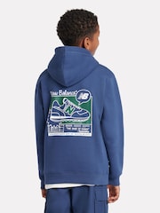 New Balance Blue Boys Sneaker Poster Hoodie - Image 3 of 10