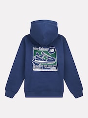New Balance Blue Boys Sneaker Poster Hoodie - Image 8 of 10