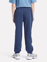 New Balance Dark Blue Small Boys Brush Back Logo Joggers - Image 3 of 8