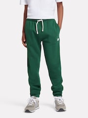 New Balance Dark Green Small Boys Brush Back Logo Joggers - Image 4 of 12