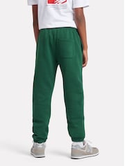 New Balance Dark Green Small Boys Brush Back Logo Joggers - Image 6 of 12
