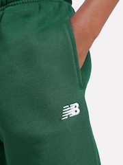 New Balance Dark Green Small Boys Brush Back Logo Joggers - Image 9 of 12