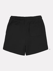 New Balance Black Kids French Terry Small Logo 100% Cotton Shorts - Image 7 of 8