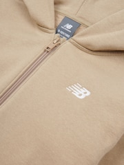 برتقالي - هودي ناعم الملمس بسحّاب مزيّن بشعار خلفي صغير للأولاد من New Balance - Image 8 of 8