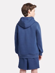 أزرق - هودي ناعم الملمس بسحّاب مزيّن بشعار خلفي صغير للأولاد من New Balance - Image 3 of 9