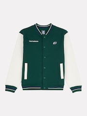 New Balance Green Boys 100% Cotton Baseball Jacket - Image 7 of 11