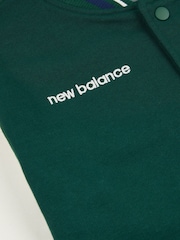 New Balance Green Boys 100% Cotton Baseball Jacket - Image 9 of 11