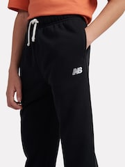 Zwart - New Balance Boys 100% Cotton French Terry Small Logo Joggers - Image 4 of 8