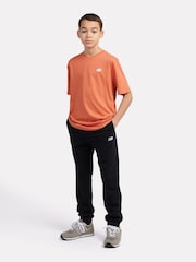 Zwart - New Balance Boys 100% Cotton French Terry Small Logo Joggers - Image 5 of 8