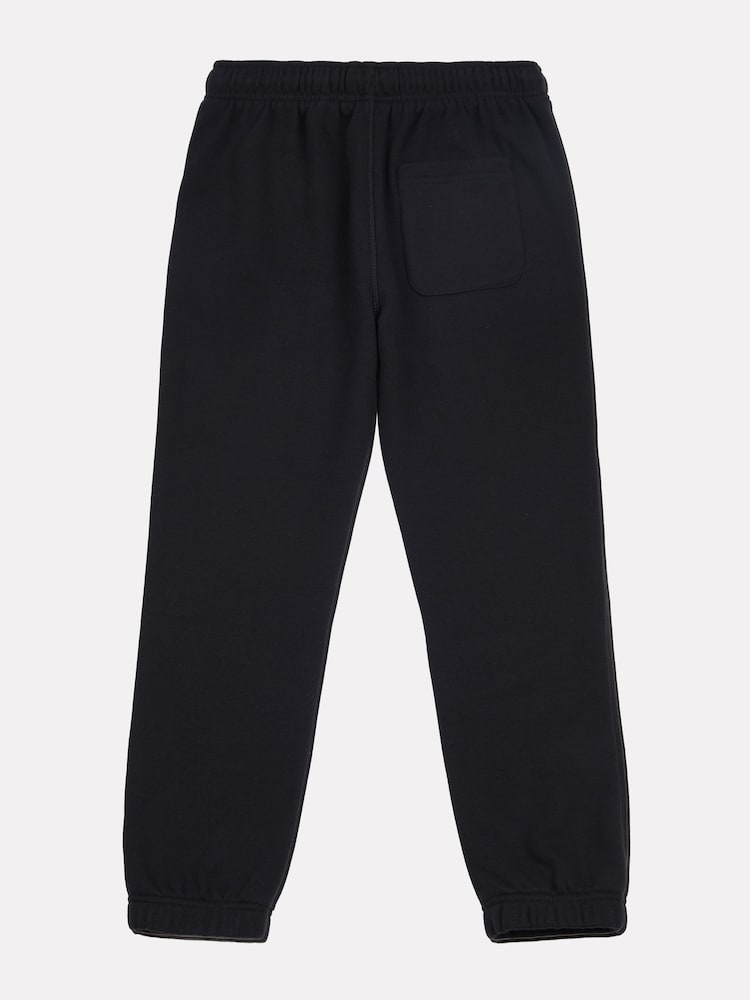 New Balance Black Boys 100% Cotton French Terry Small Logo Joggers - Image 7 of 8