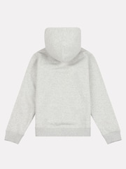 New Balance Grey Small Boys Brush Back Logo Hoodie - Image 7 of 8