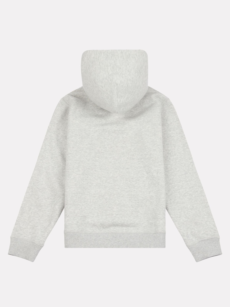 New Balance Grey Small Boys Brush Back Logo Hoodie - Image 7 of 8