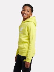 New Balance Yellow Boys Brush Back Stacked Logo Hoodie - Image 2 of 6