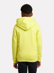 New Balance Yellow Boys Brush Back Stacked Logo Hoodie - Image 3 of 6