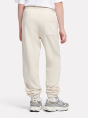 New Balance White Small Boys Brush Back Logo Joggers - Image 3 of 8