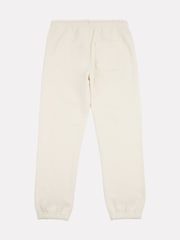 New Balance White Small Boys Brush Back Logo Joggers - Image 7 of 8