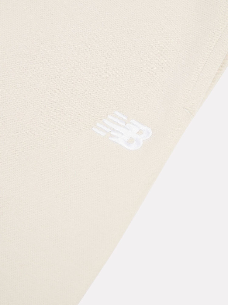 New Balance White Small Boys Brush Back Logo Joggers - Image 8 of 8