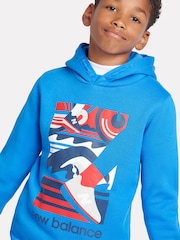 New Balance Blue Boys Greatest Hits Graphic Hoodie - Image 4 of 9
