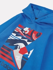 New Balance Blue Boys Greatest Hits Graphic Hoodie - Image 8 of 9