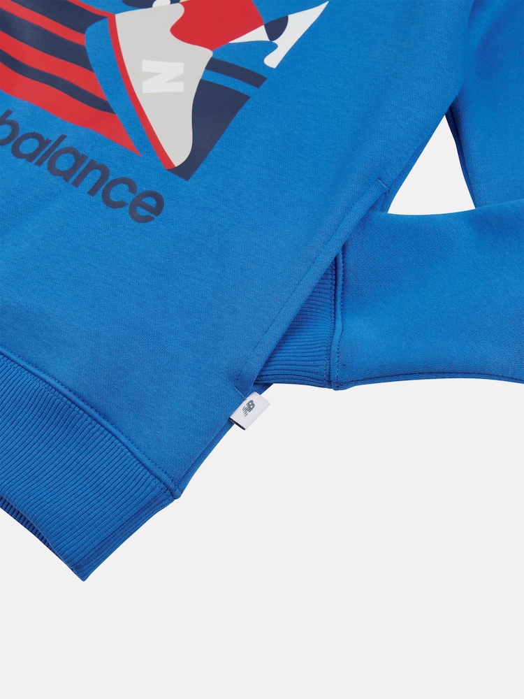 New Balance Blue Boys Greatest Hits Graphic Hoodie - Image 9 of 9