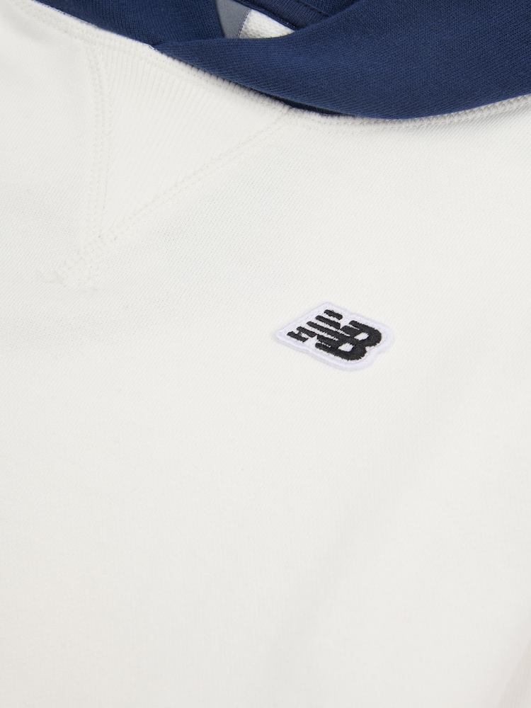 New Balance Cream Boys 100% Cotton Premium Hoodie - Image 9 of 9 New Balance Cream Boys 100% Cotton Premium Hoodie - Image 9 of 9