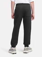 New Balance Black Boys Brush Back Stacked Logo Joggers - Image 3 of 8