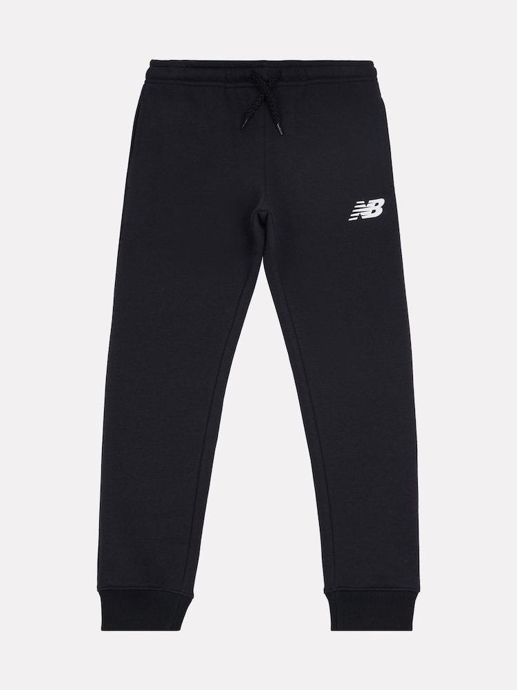 Чорний - New Balance хлопчики Бруш Back Stacked Logo Joggers - Image 6 of 8