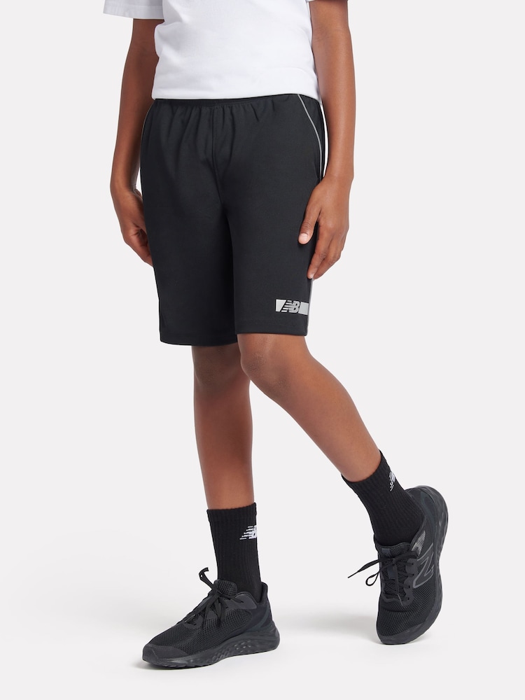 New Balance Black Boys Football Shorts - Image 1 of 8