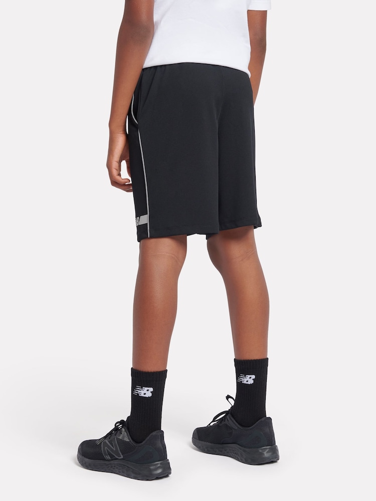 New Balance Black Boys Football Shorts - Image 2 of 8