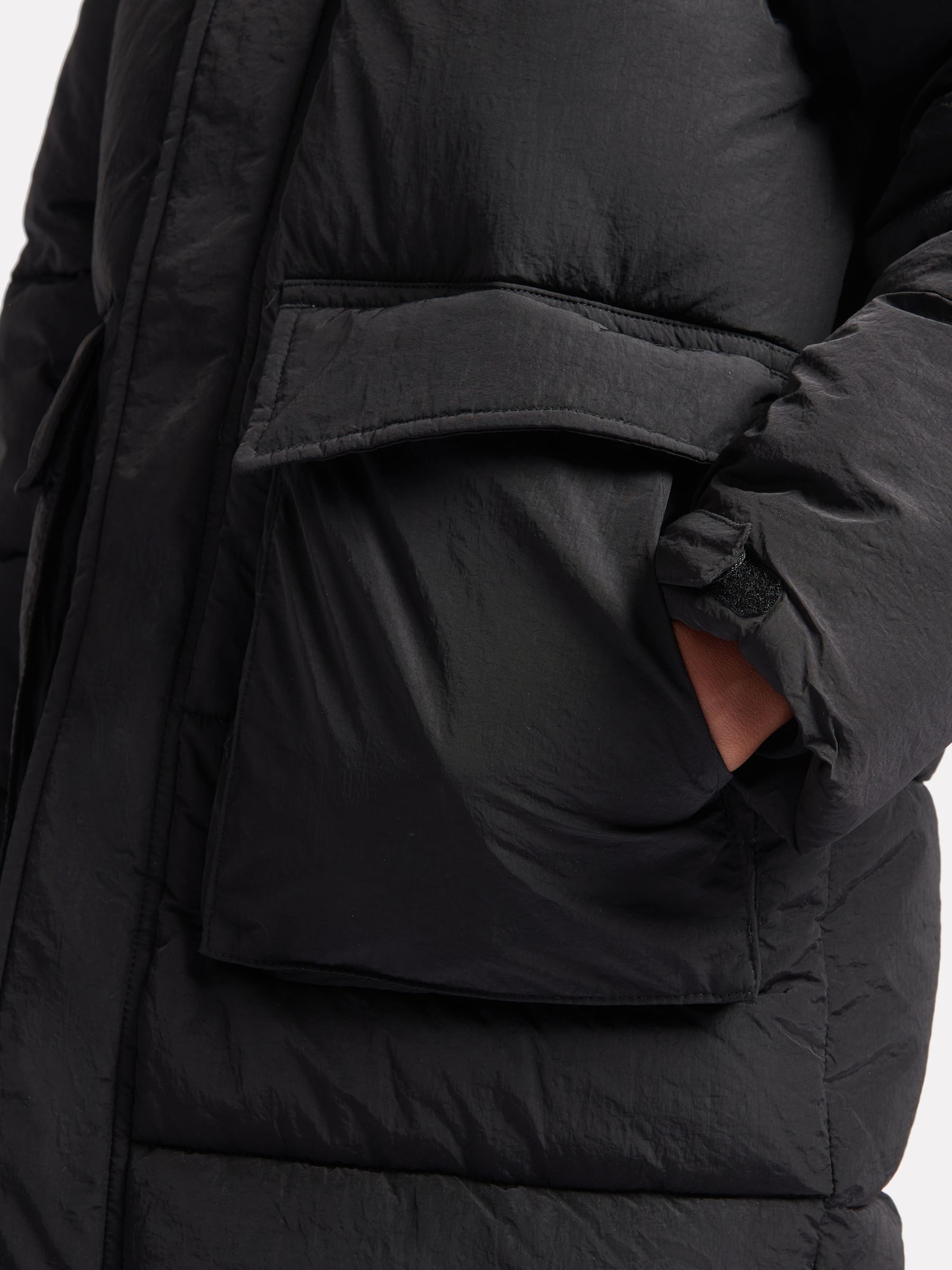 Buy New Balance Black Longline Puffer Coat from Next USA