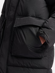 New Balance Black Boys Longline Puffer Coat - Image 12 of 13