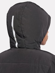 New Balance Black Boys Longline Puffer Coat - Image 6 of 13