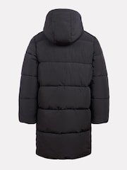 New Balance Black Boys Longline Puffer Coat - Image 8 of 13