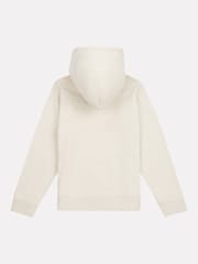 New Balance White Small Boys Brush Back Logo Hoodie - Image 2 of 3