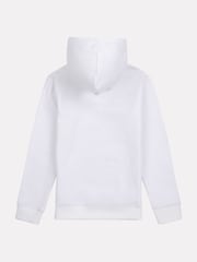 New Balance White Boys Brush Back Stacked Logo Hoodie - Image 7 of 8