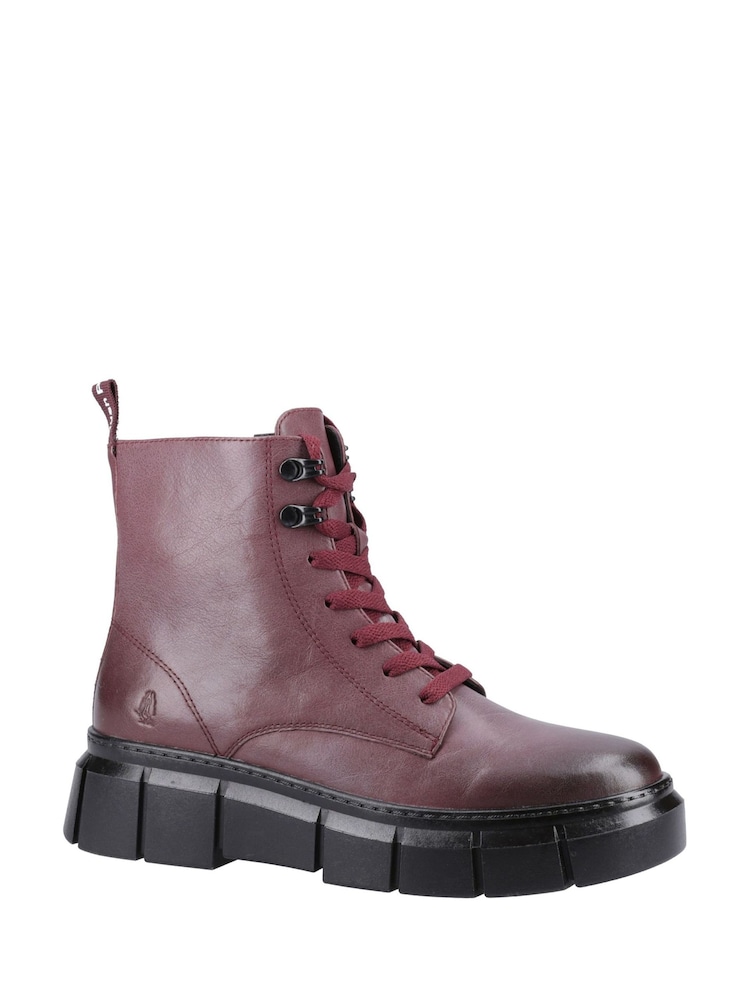 Rot - Hush Puppies Fawn Schwarze Stiefeletten - Bild 2 von 4 Rot - Hush Puppies Fawn Schwarze Stiefeletten - Bild 2 von 4