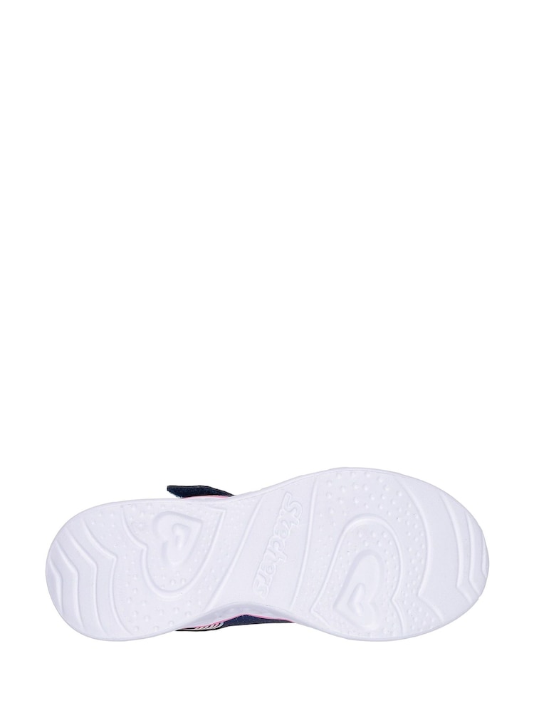 Skechers Blue Heart Lights Retro Hearts Trainers - Image 3 of 3 Skechers Blue Heart Lights Retro Hearts Trainers - Image 3 of 3