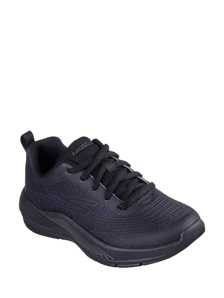 Skechers Black Microspec Advance Trainers - Image 2 of 2 Skechers Black Microspec Advance Trainers - Image 2 of 2