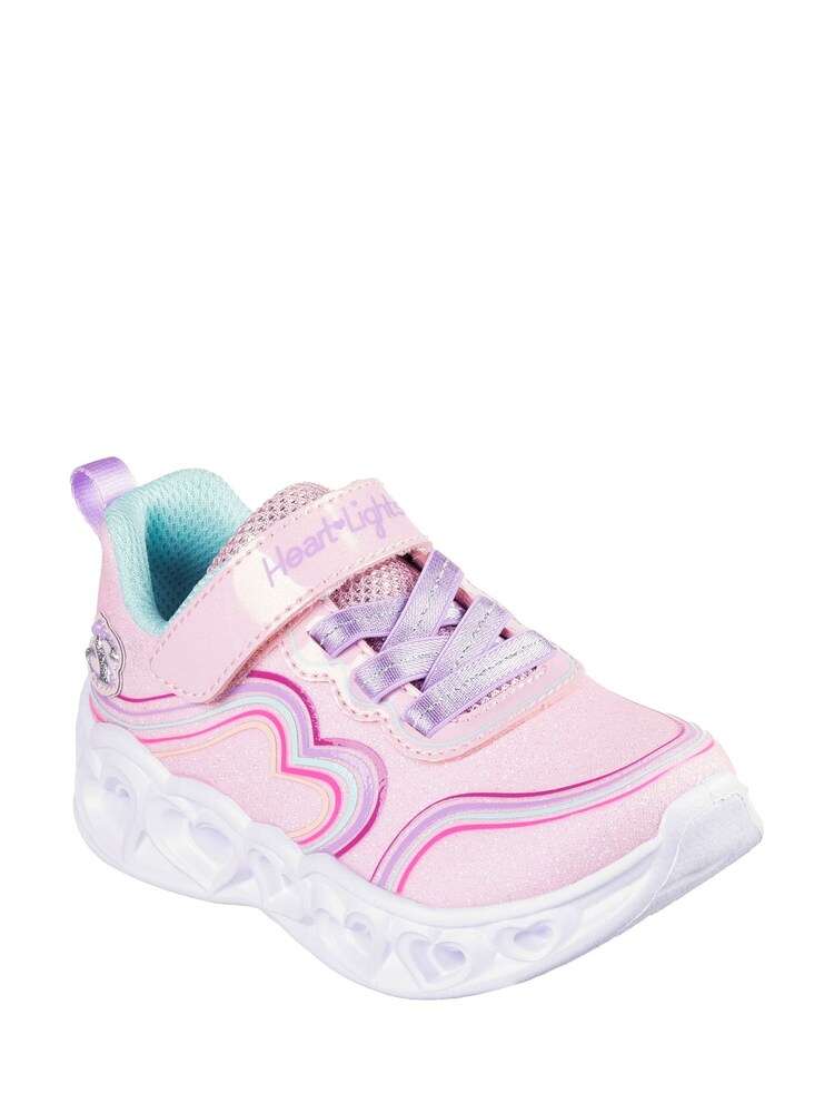 Pink - Skechers Heart Lights Retro Hearts Shoes - Bild 1 von 3