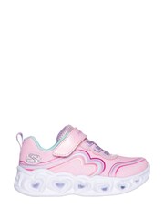 Pink - Skechers Heart Lights Retro Hearts Shoes - Bild 3 von 3