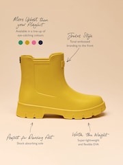 Joules Raindance Yellow Lightweight Ankle Wellies - Image 7 of 8