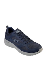 Skechers Blue Dynamight 2.0 Lace Up Memory Foam Trainers - Image 2 of 3