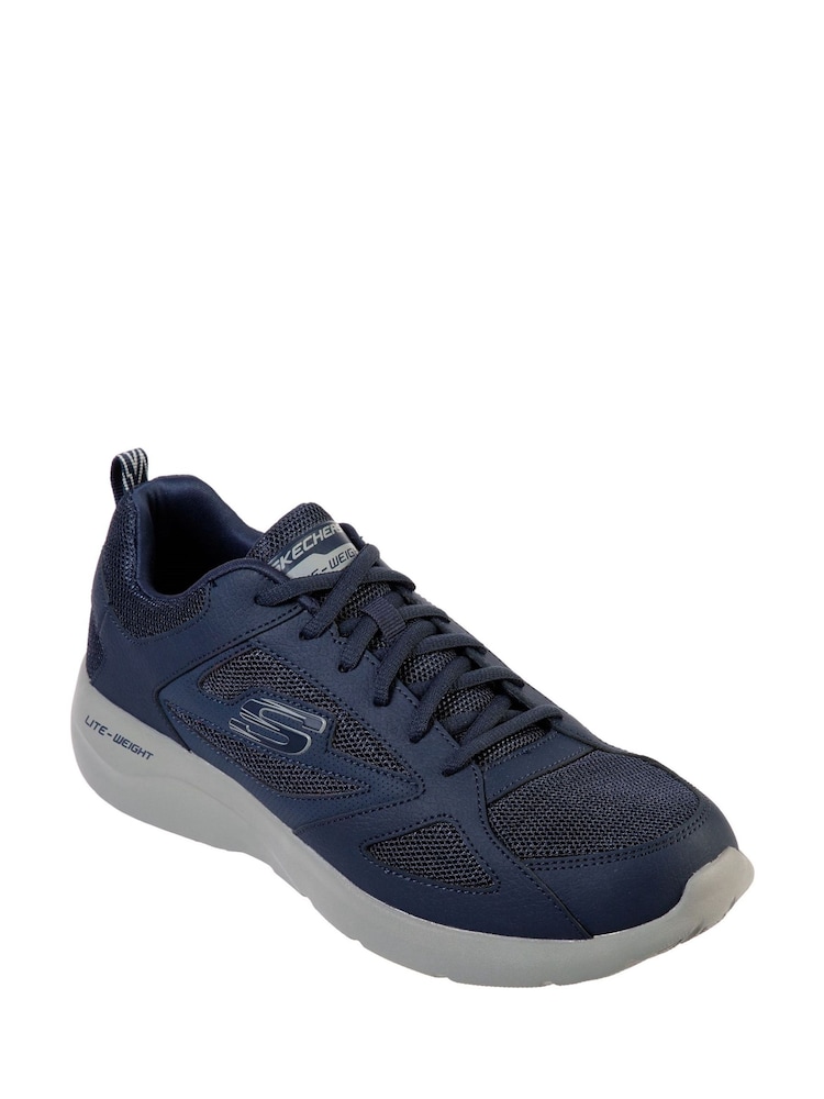Skechers Blue Dynamight 2.0 Lace Up Memory Foam Trainers - Image 2 of 3